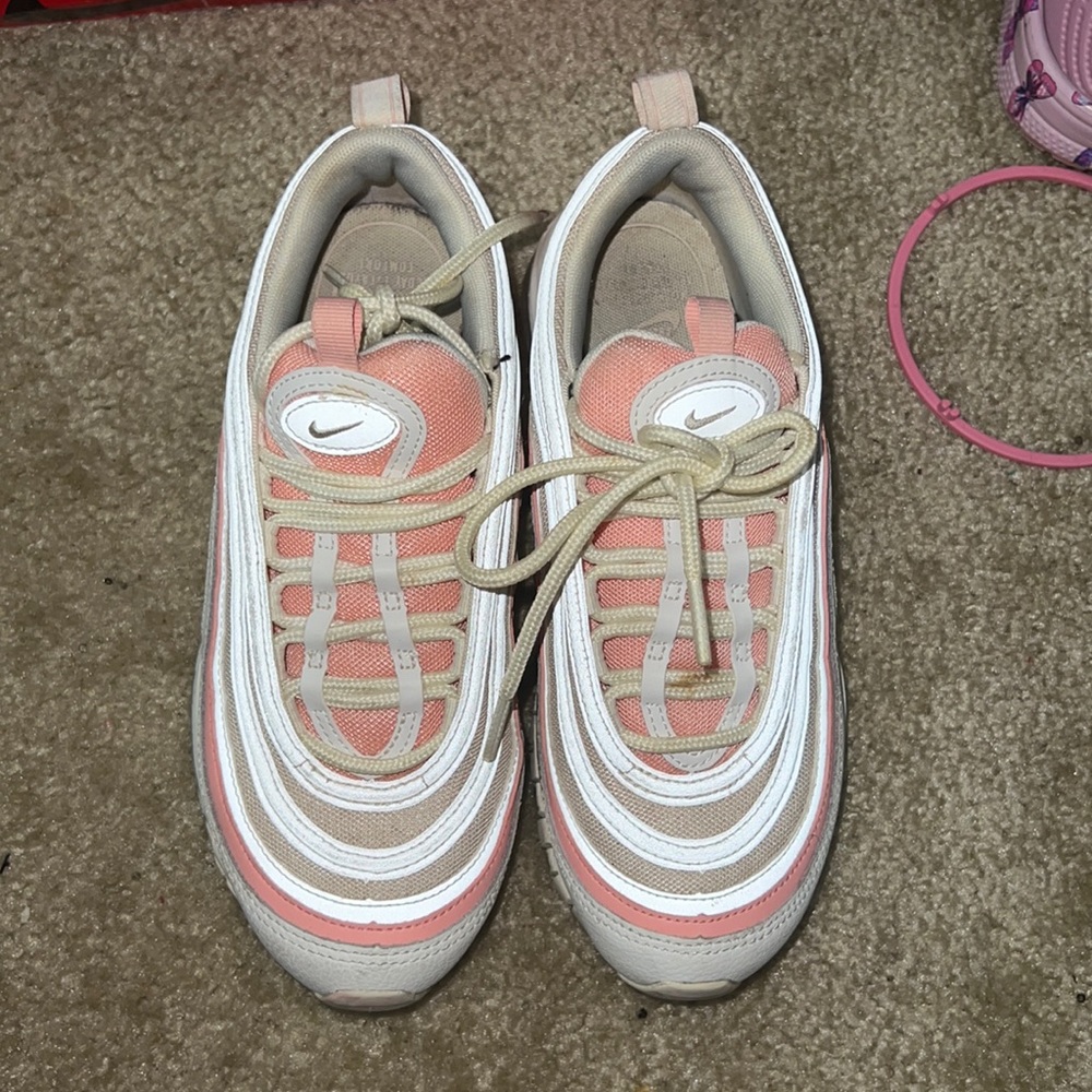Pink and white air Max